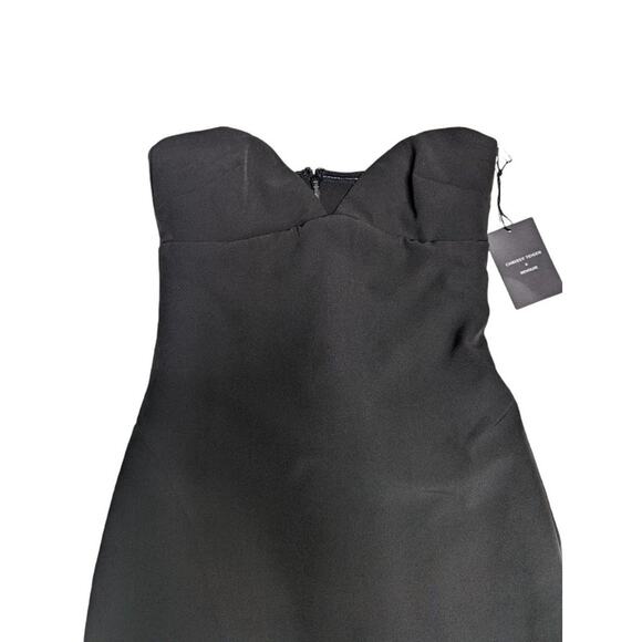 X Revolve Chrissy Teigen Mini Dress Black Ivy Strapless Evening Bodycon New XXS - Picture 5 of 6